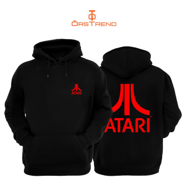 ATARİ Baskılı Unisex Kapşonlu Sweatshirt