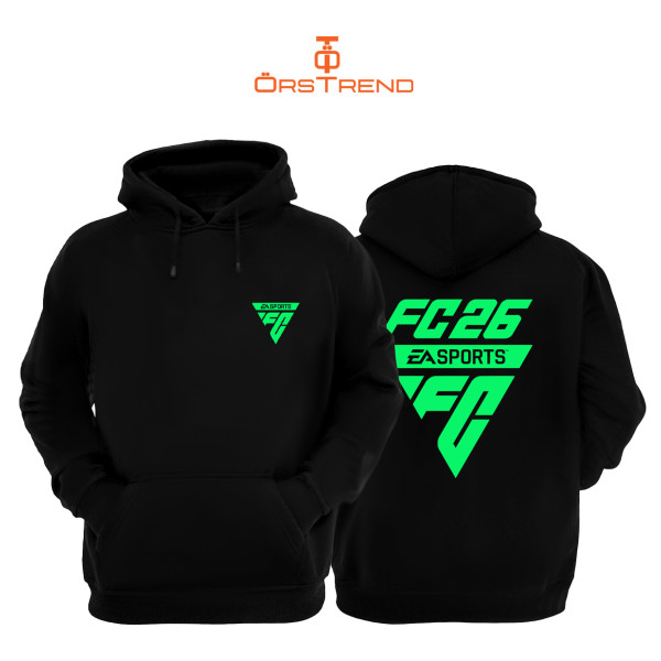 FC26 Baskılı Unisex Kapşonlu Sweatshirt