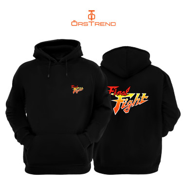 Final Fight Baskılı Unisex Kapşonlu Sweatshirt