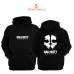 Call Off Duty: GHOSTS Baskılı 3 İplik Unisex Siyah Kapişonlu Sweatshirt