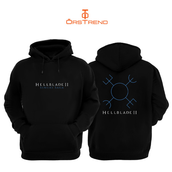 Hellblade 2 3 Iplik Unisex Siyah Kapişonlu Sweatshirt