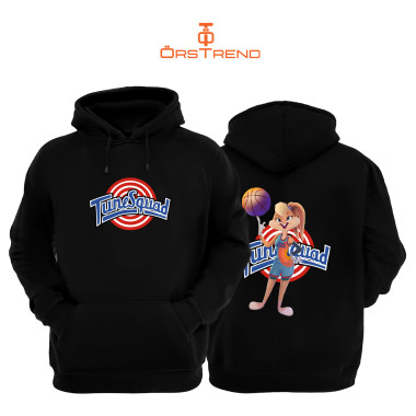 SpaceJam Lola Bunny Baskılı Unisex Kapşonlu Sweatshirt