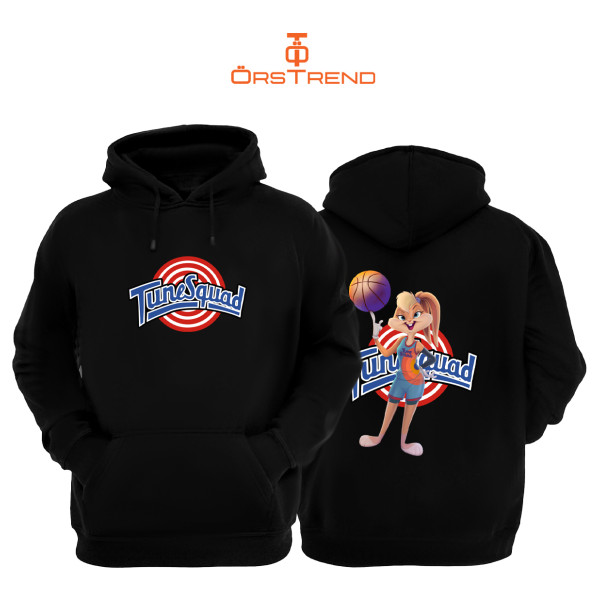 SpaceJam Lola Bunny Baskılı Unisex Kapşonlu Sweatshirt