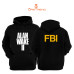 Alan Wake 2 Baskılı 3 İplik Unisex Siyah Kapişonlu Sweatshirt