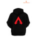 Apex Legend 3 Iplik Unisex Siyah Kapişonlu Sweatshirt