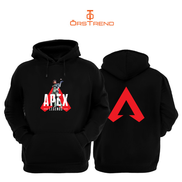 Apex Legend 3 Iplik Unisex Siyah Kapişonlu Sweatshirt