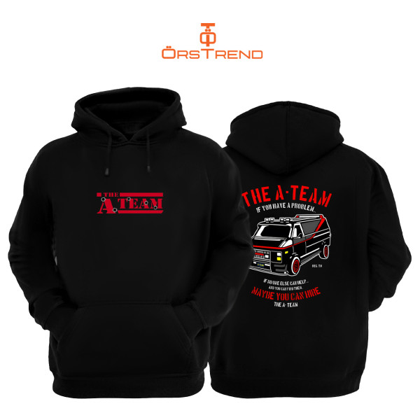 A Takımı Baskılı Unisex Kapşonlu Sweatshirt