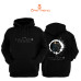 The Callisto Protocol Baskılı 3 İplik Unisex Siyah Kapişonlu Sweatshirt