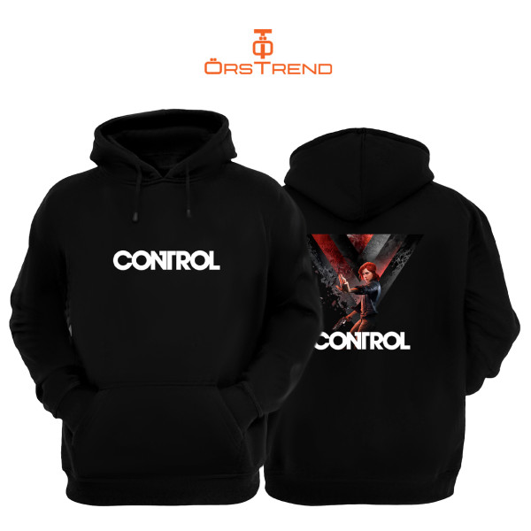 Control Baskılı Unisex Kapşonlu Sweatshirt
