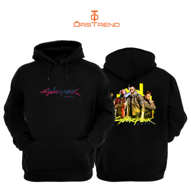Cyberpunk 2077 Baskılı Unisex Kapşonlu Sweatshirt