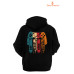 Gamer Baskılı 3 İplik Unisex Siyah Kapişonlu Sweatshirt