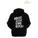 Gamer Baskılı 3 İplik Unisex Siyah Kapişonlu Sweatshirt