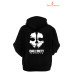 Call Off Duty: GHOSTS Baskılı 3 İplik Unisex Siyah Kapişonlu Sweatshirt