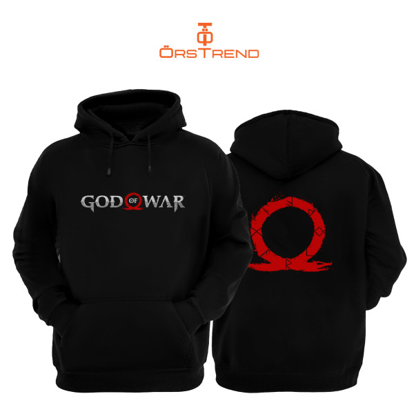 God of War 3 Iplik Unisex Siyah Kapişonlu Sweatshirt