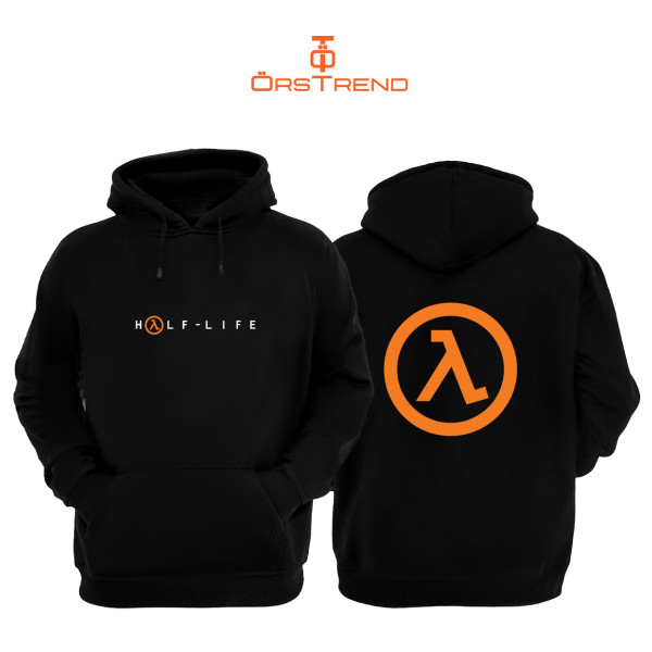 Half Life 3 Iplik Unisex Siyah Kapişonlu Sweatshirt