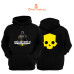 Helldiver's 2  Unisex Siyah Kapişonlu Sweatshirt 3 Iplik