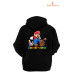 Super Mario Baskılı Unisex Kapşonlu Sweatshirt