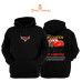 Cars Lighting McQueen Baskılı Unisex Kapşonlu Sweatshirt