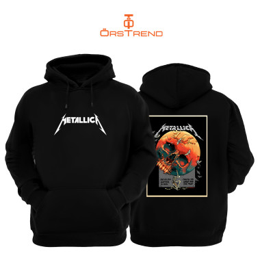 Metallica Baskılı Unisex Kapşonlu Sweatshirt