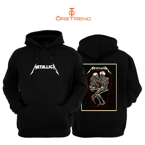 Metallica Baskılı Unisex Kapşonlu Sweatshirt
