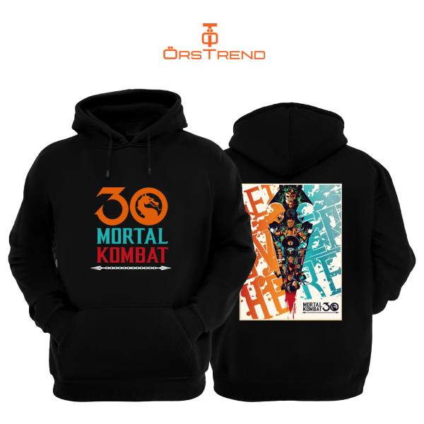 Mortal Kombat 30 Anniversary Baskılı Unisex Kapşonlu Sweatshirt