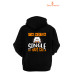 Single 3 Iplik Unisex Siyah Kapişonlu Sweatshirt