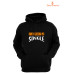 Single 3 Iplik Unisex Siyah Kapişonlu Sweatshirt