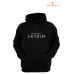 Skyrim Elder Scrolls Baskılı 3 Iplik Unisex Siyah Kapişonlu Sweatshirt