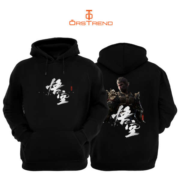 Black Myth Wukong Baskılı Unisex Kapşonlu Sweatshirt