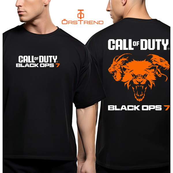 Call of Duty Black Ops 7 Baskılı Oversize Unisex Tişört