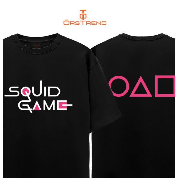 Squid Game Baskılı Oversize Unisex Tişört