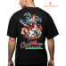 Cadillac and Dinasours Baskılı Oversize Tshirt