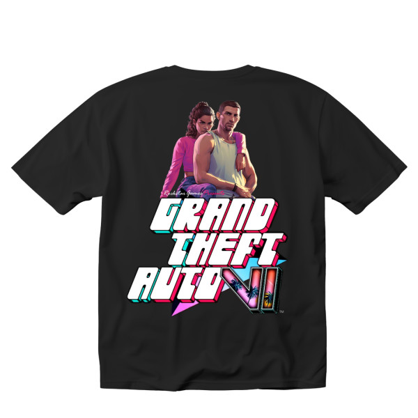 GTA SİX Baskılı Oversize Unisex Tişört