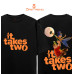 İt Takes Two Baskılı Oversize Unisex Tişört
