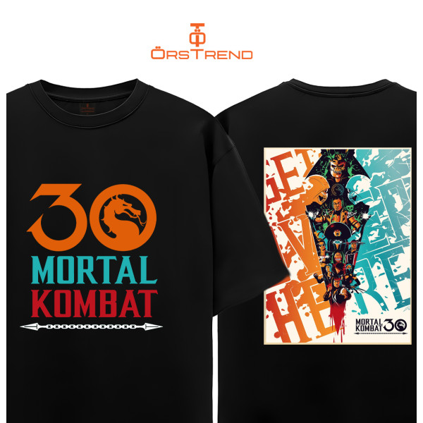 Mortal Kombat 30 Anniversary Baskılı Oversize Tişört