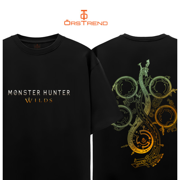 Monster Hunter Wilds Baskılı Oversize Unisex Tişört