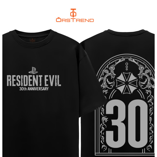 Resident Evil 30th Anniversary Baskılı Oversize Tişört