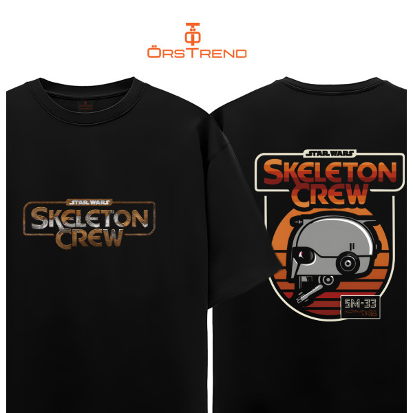 Star Wars Skeleton Crew Baskılı Oversize Unisex Tişört